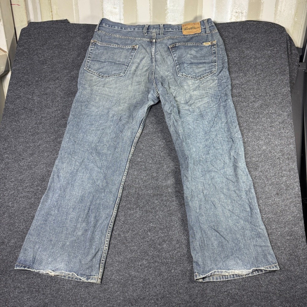 Signature by Levi Strauss & Co. Low Loose Bootcut Jeans Mens 38x30 Blue Denim